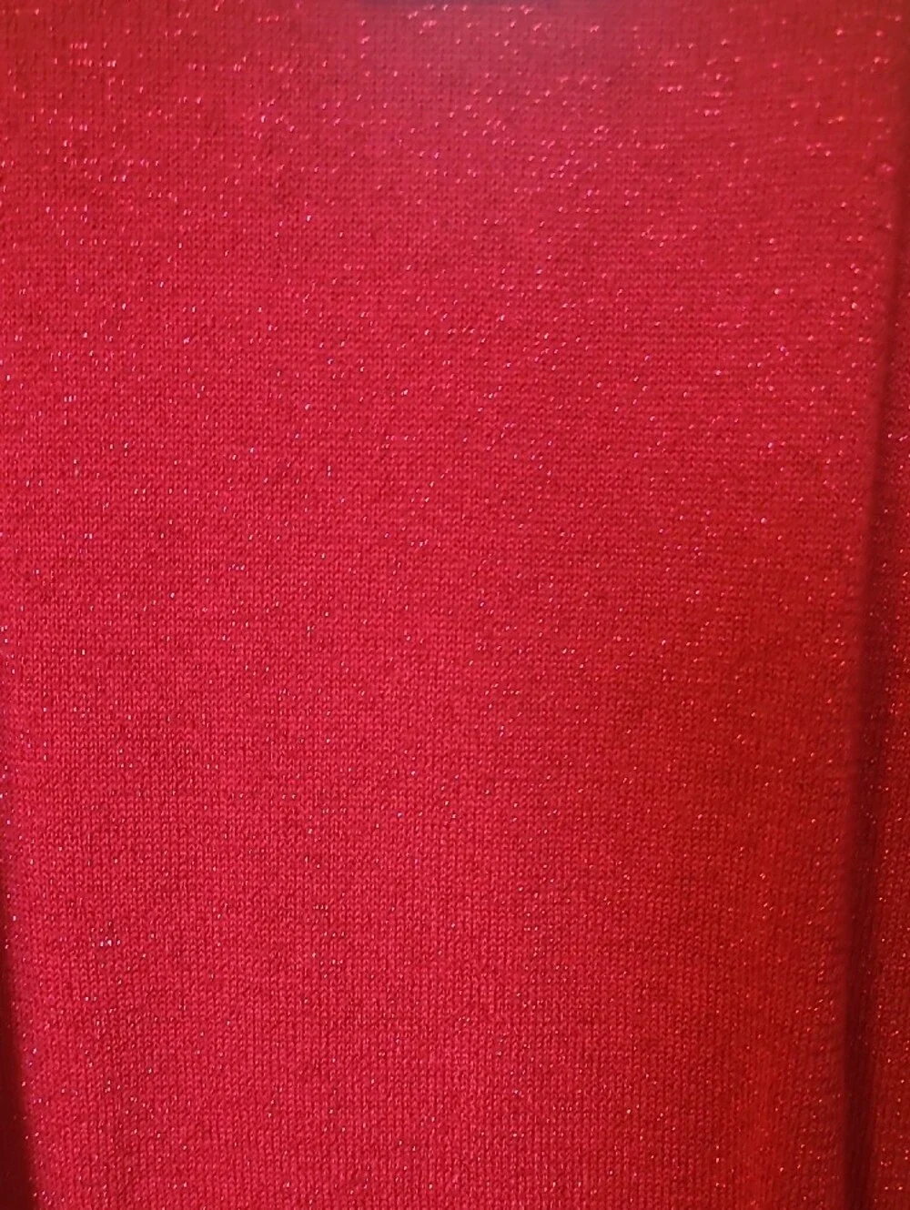 Michael Kors Red Cold-Shoulder Sparkle Tank